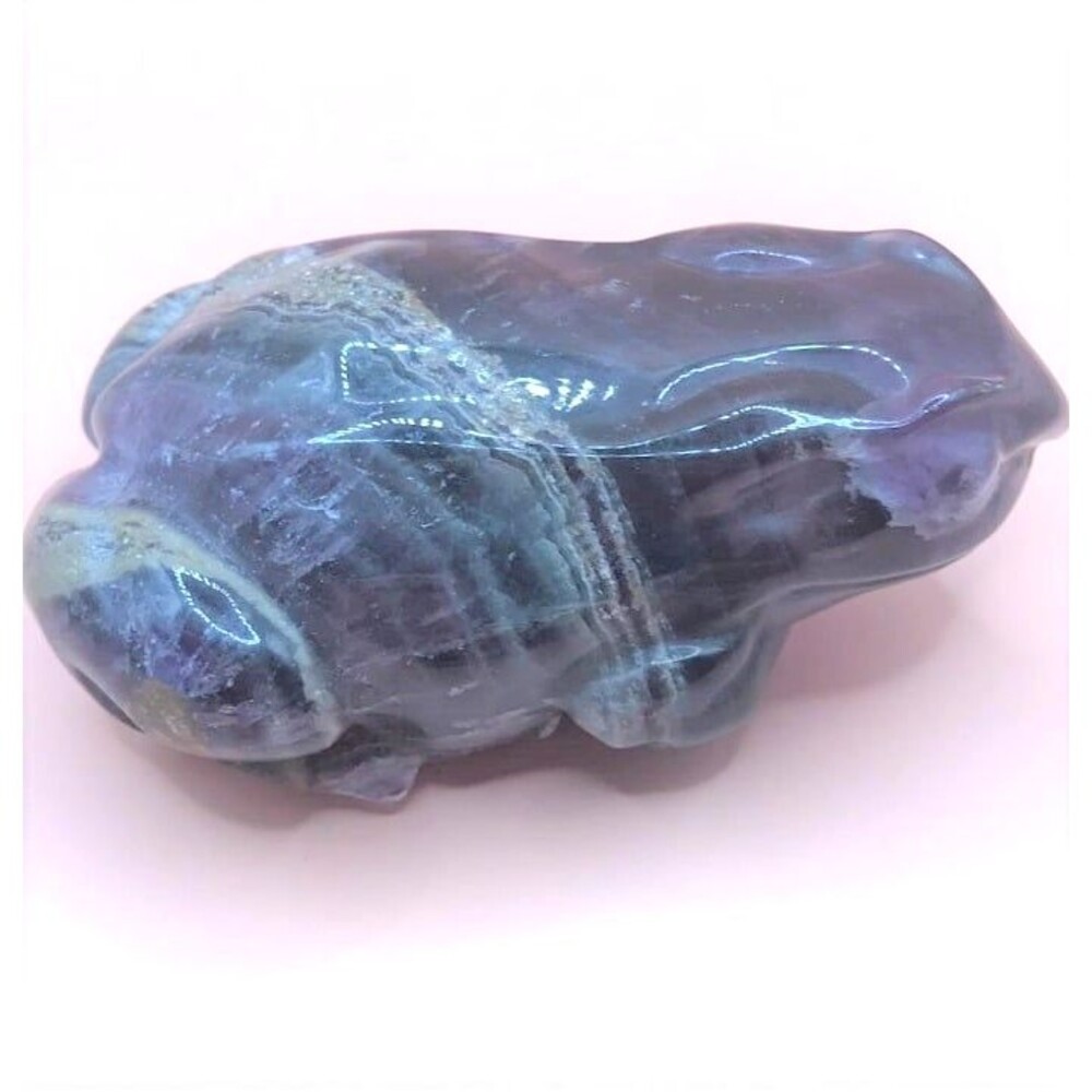 Fluorite Frog Carving